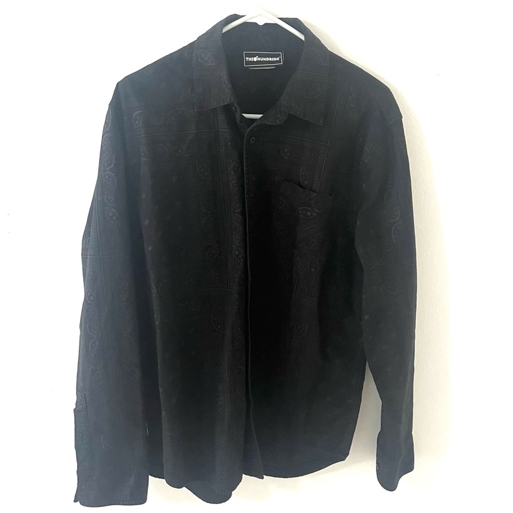 The Hundreds Black Casual Button Down Shirt